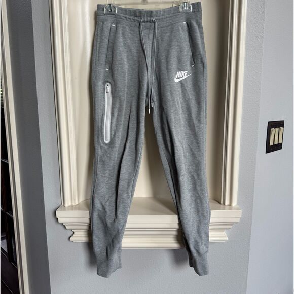 Nike Sportswear Womens Gray Tech Fleece Jogger Drawstring Pocket Pants Size S - Picture 2 of 6